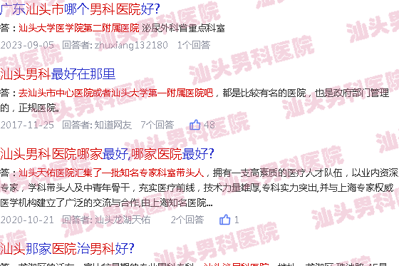 汕头都有哪家男科医院