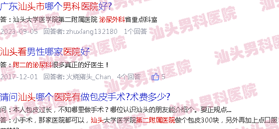 第二汕头附属医院有*看男科吗