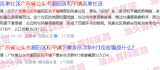 汕头市和平镇男科,诊所