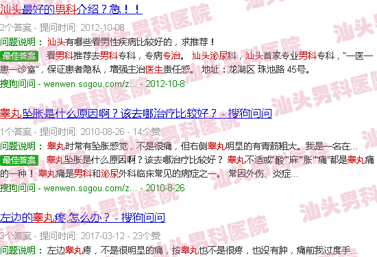 汕头市附一泌尿男科专治睾丸的医生是谁