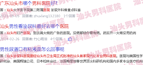 汕头市男科医院*榜