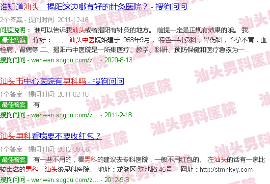 汕头中医男科吗