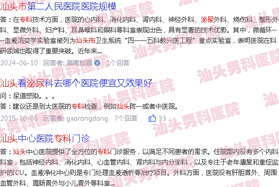 汕头二附属有没有泌尿*