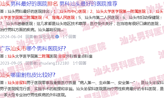 汕头附二泌尿科医生*