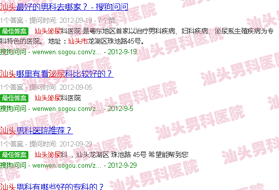 汕头泌尿外科诊所*