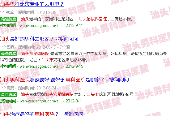 汕头男性泌尿科医院*