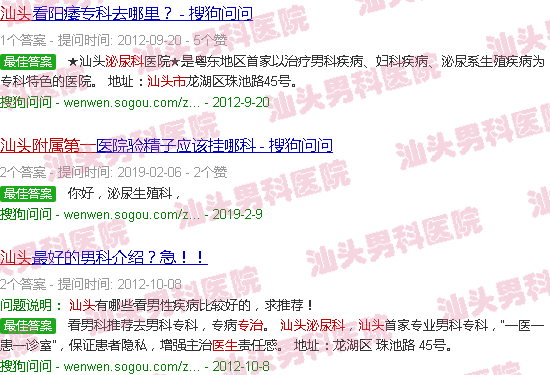 汕头市附一泌尿科专治睾丸医生名单